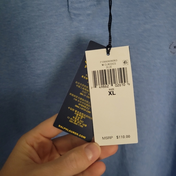 NEW Ralph Lauren Polo Classic Fit Blue Shirt Men's XL - Picture 4 of 7
